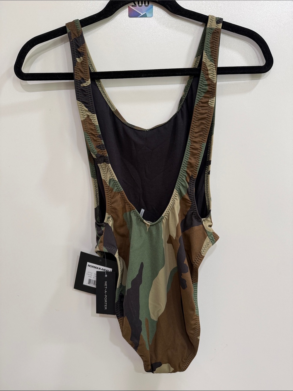 Norma Kamali Marissa Camouflage One-Piece Swimsuit - Picture 4 of 9